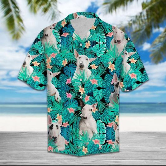 Bull Terrier   Blue Amazing Design Unisex Hawaiian Shirt For Men And Women Dhc17063982