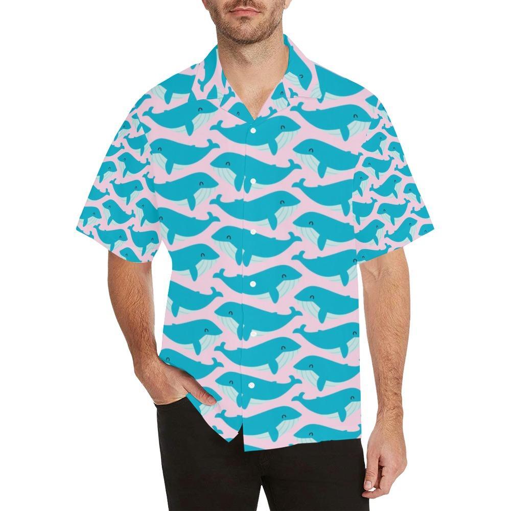 Whale Print Design Hawaiian Shirt