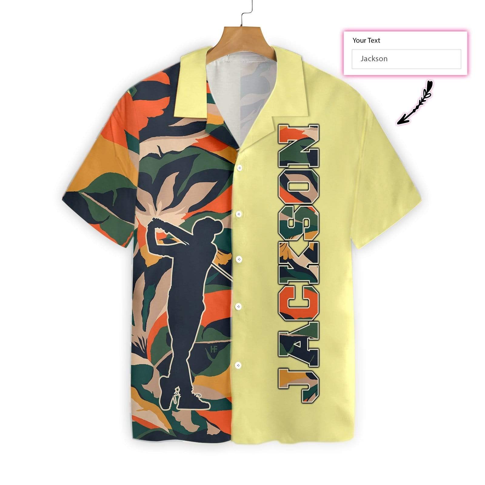 Personalized Modern Exotic Jungle Gentle Golf Hawaiian Aloha Shirts Custom Name #H