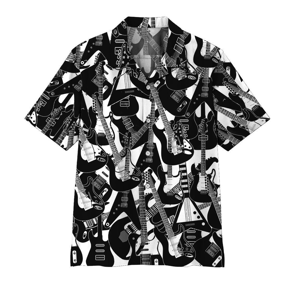  3D Electric Guitar Hawaii Shirt