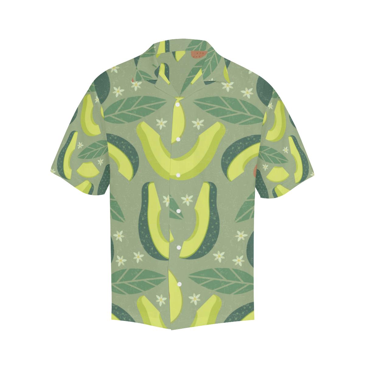 Avocado Pattern Mens All Over Print Hawaiian Shirt