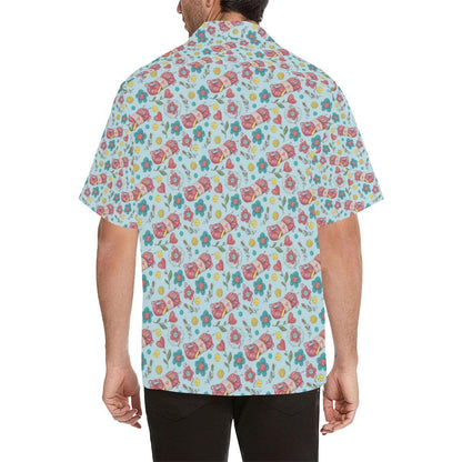 Crochet Pattern Print Design Hawaiian Shirt