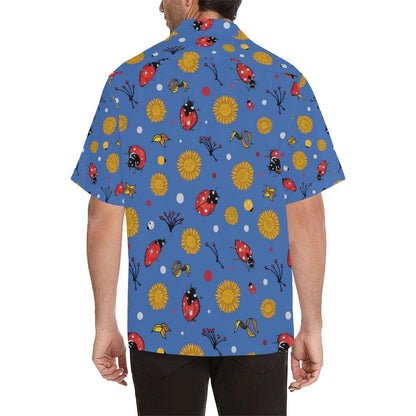 Ladybug Pattern Print Design Hawaiian Shirt