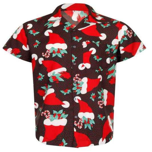 Christmas Santa Loud Hawaiian Aloha Shirts #V