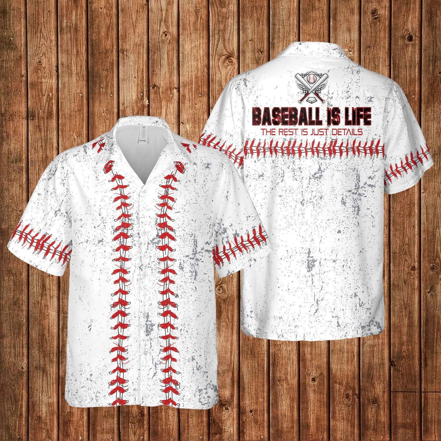 Baseball Is Life The Rest Is Just Details Hawaiian Aloha Shirt #3621L