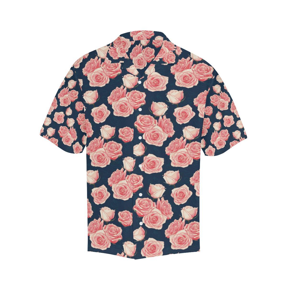 Rose Pattern Print Design A Hawaiian Shirt