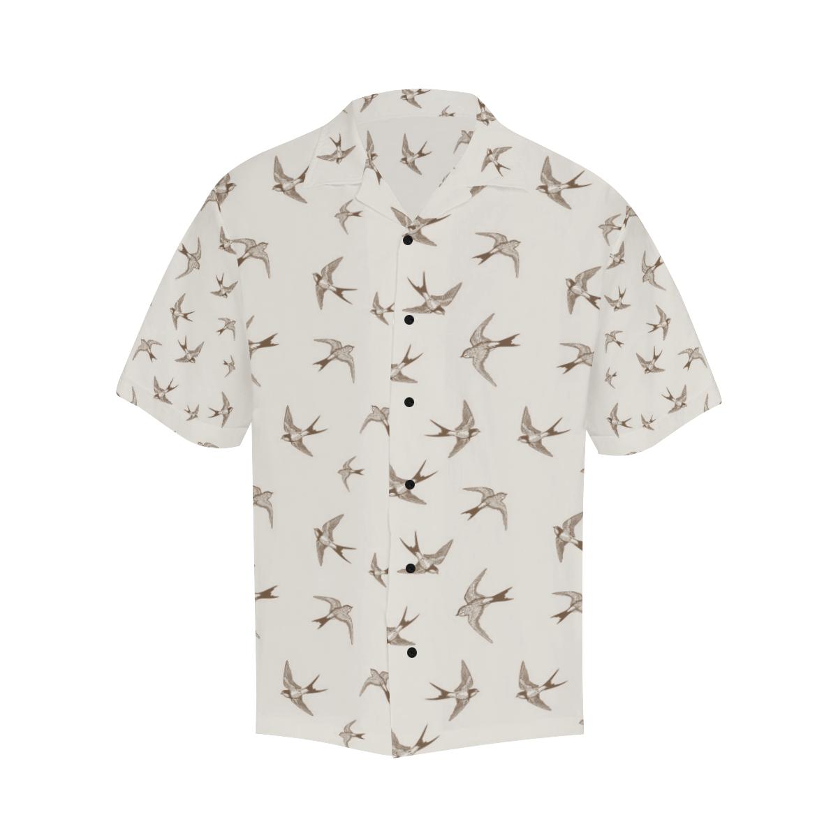 Swallow Bird Pattern Print Design Hawaiian Shirt