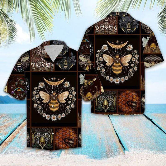 Amazing Bee Unisex Hawaiian Aloha Shirts #V