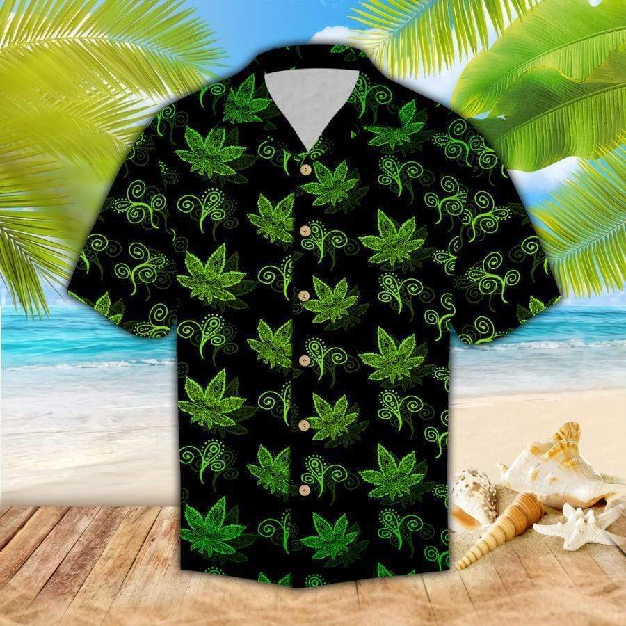 Weed Pattern Hawaiian Aloha Shirt