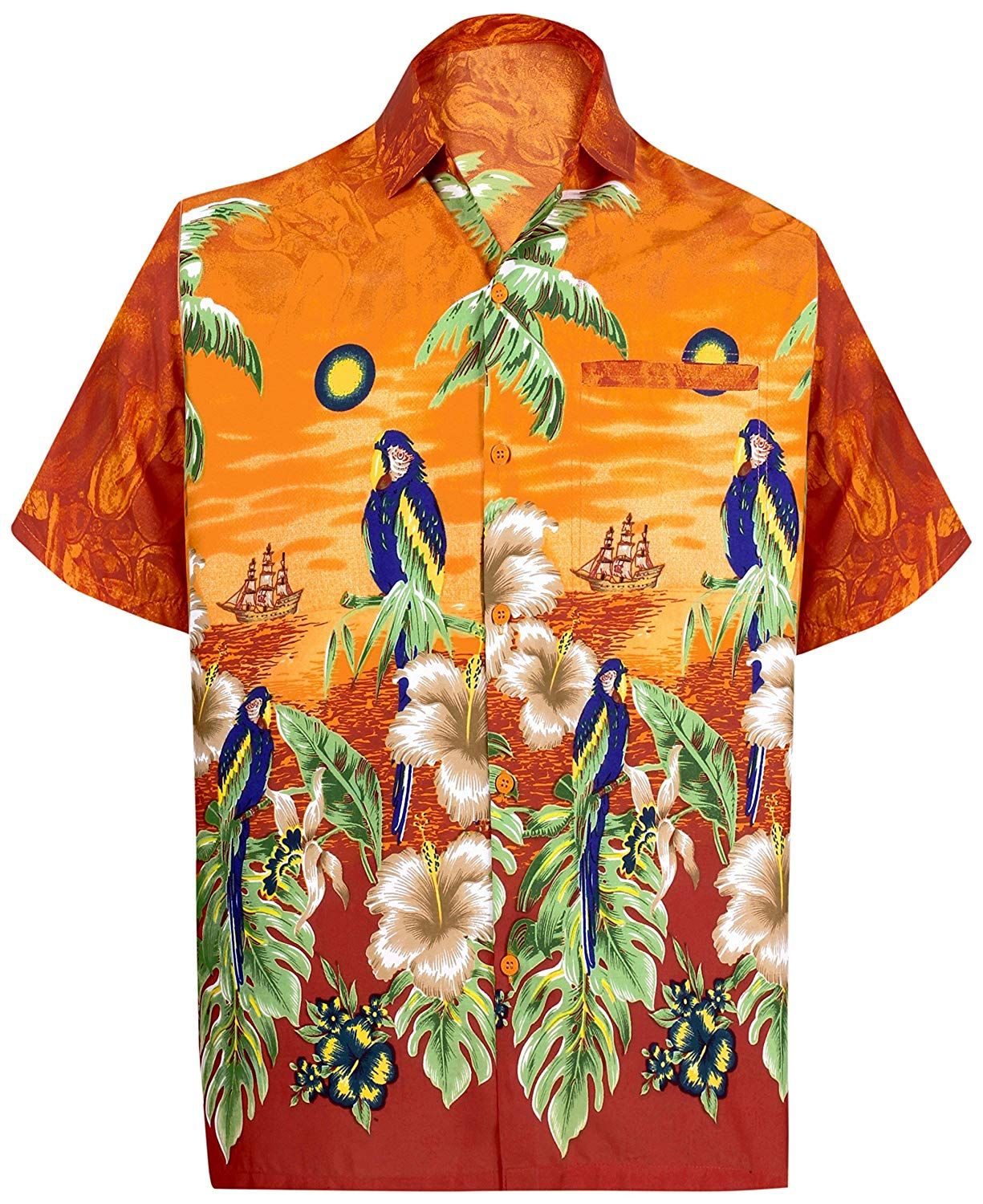 Floral Orange Amazing Design Hawaiian Shirt Dhc18061453