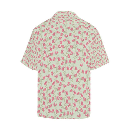 Sweet Pea Print Design Hawaiian Shirt