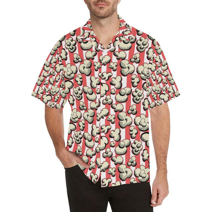 Popcorn Pattern Print Design 05 Mens All Over Hawaiian Shirt