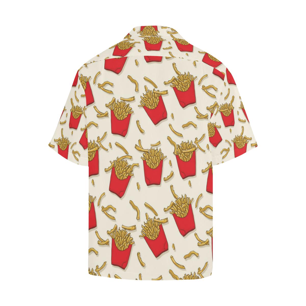 French Fried Pattern Print Design Hawaiian Shirt