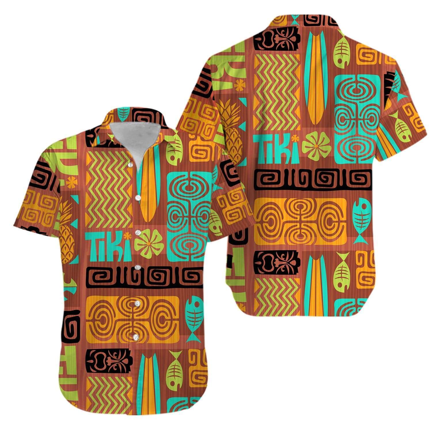 Retro Tiki Aloha Hawaiian Shirts #V