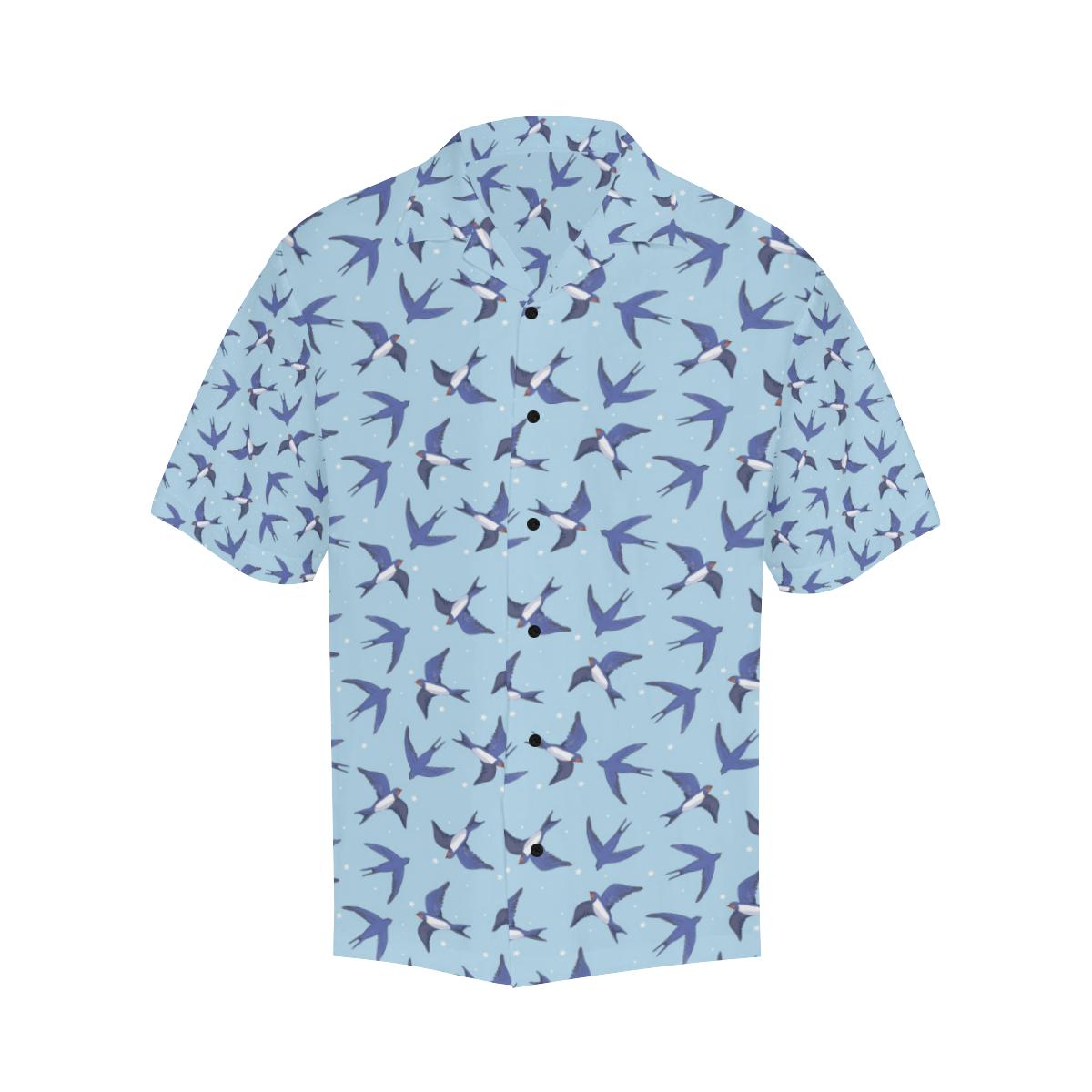 Swallow Bird Pattern Print Design Hawaiian Shirt