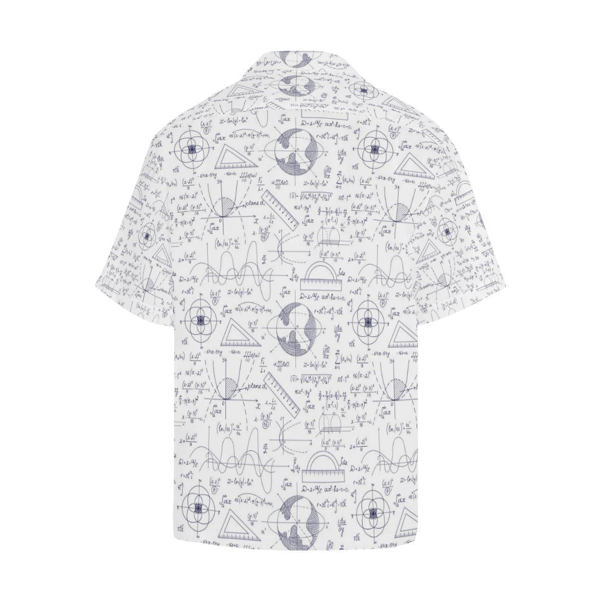 Math Pattern Print Design 03 Mens All Over Hawaiian Shirt
