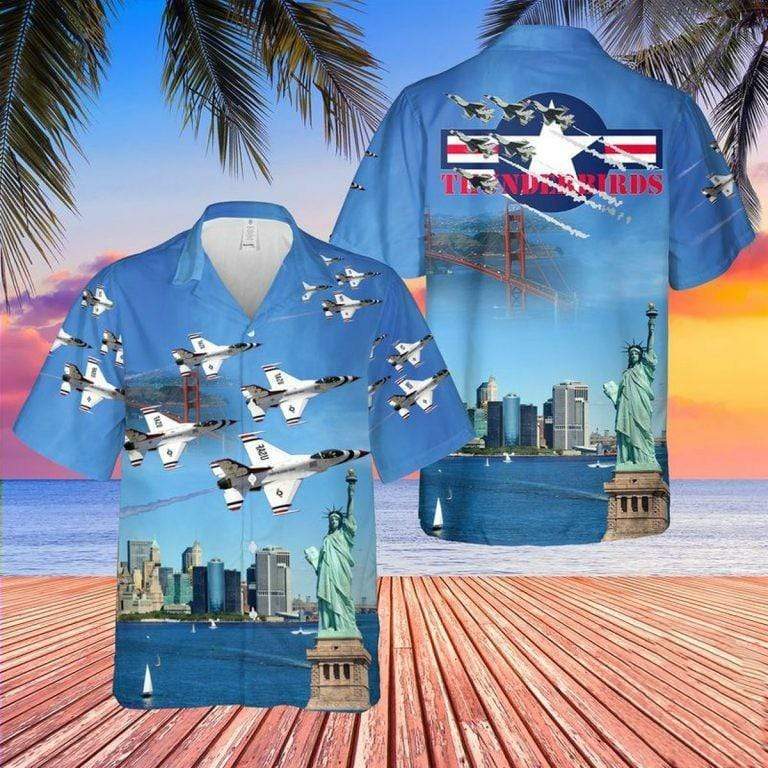 Hawaiian Aloha Shirts U.S Air Force Thunderbirds