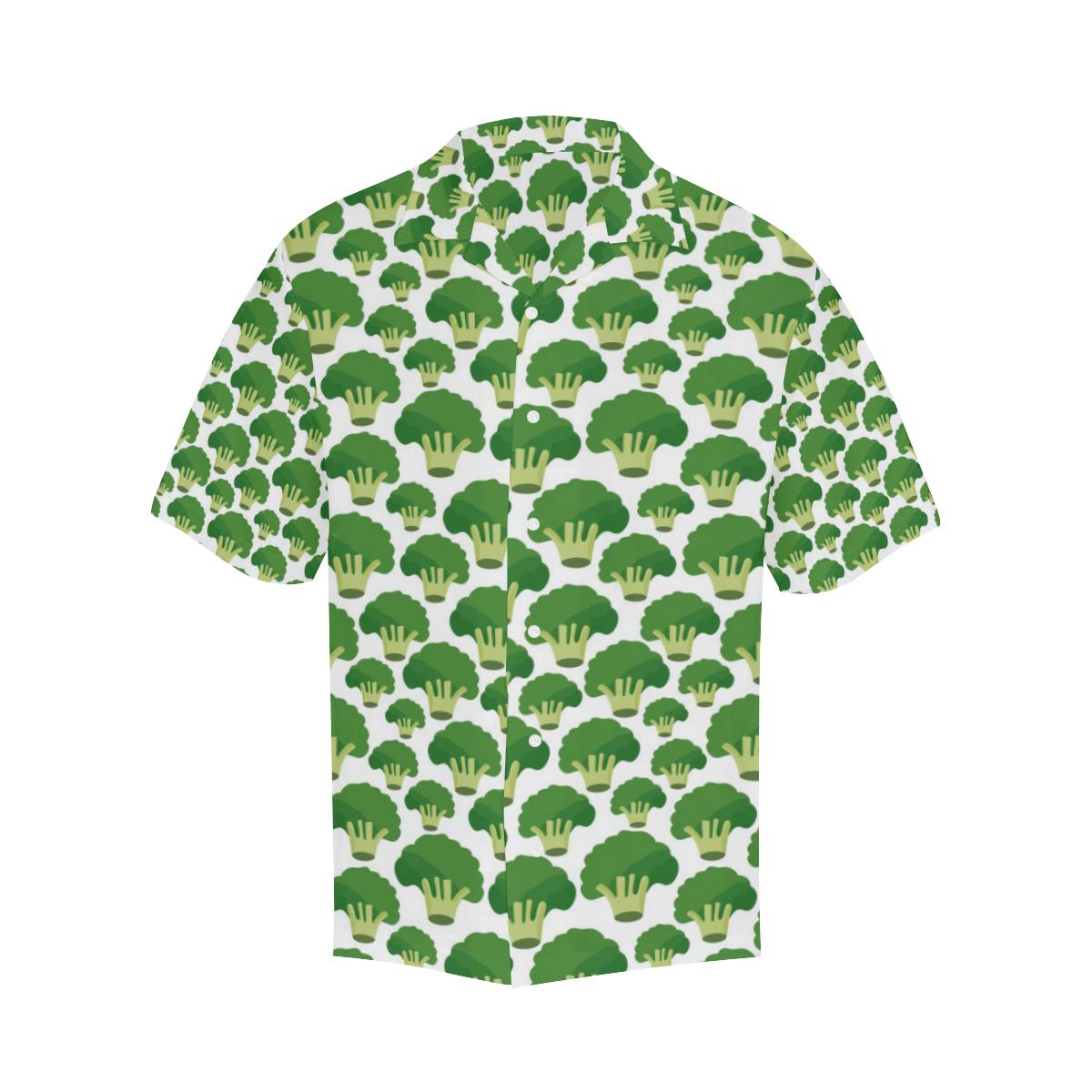 Broccoli Pattern Background Mens All Over Print Hawaiian Shirt