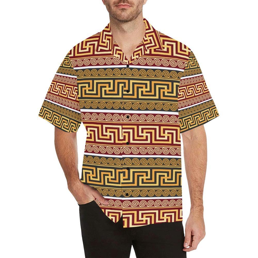 Ancient Greek Pattern Print Design Lks3 Hawaiian Shirt