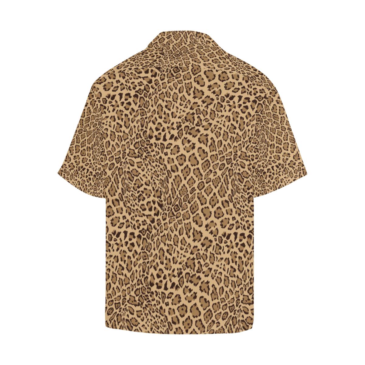 Leopard Skin Texture Pattern Mens All Over Print Hawaiian Shirt