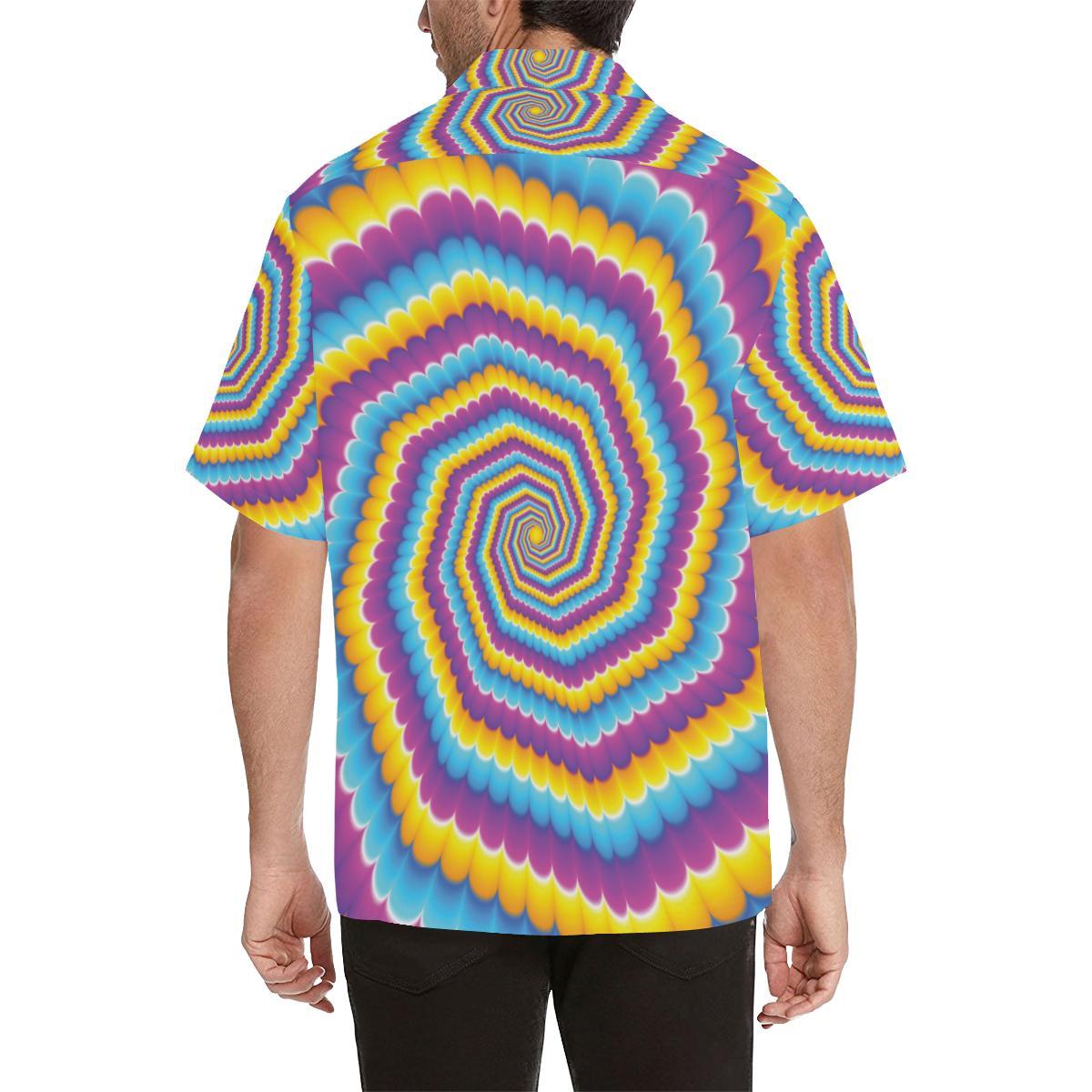 Optical Illusion Pattern Print Design A Hawaiian Shirt