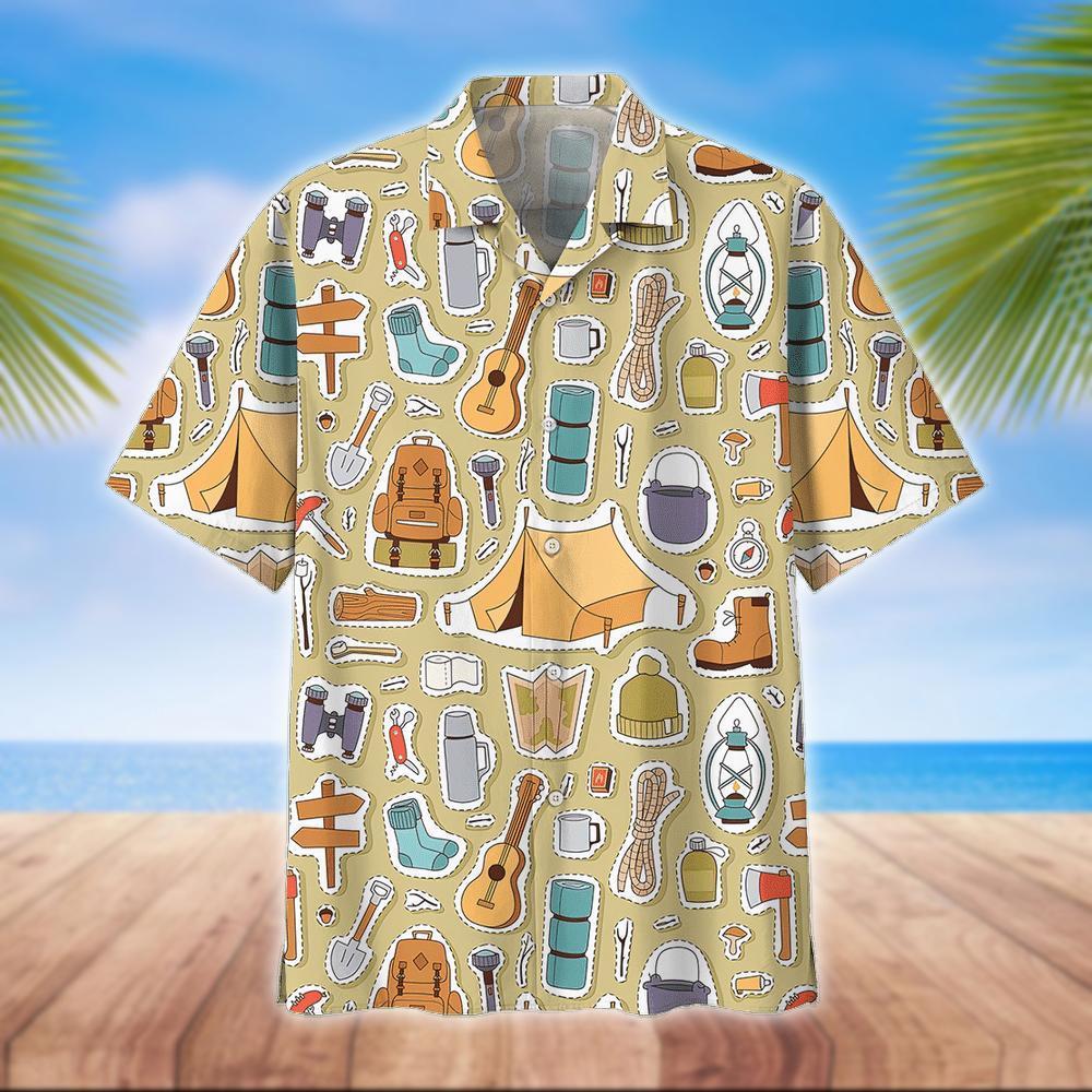 Camping Hawaiian Shirt 20 | Unique Beach Shirt Hawaiian