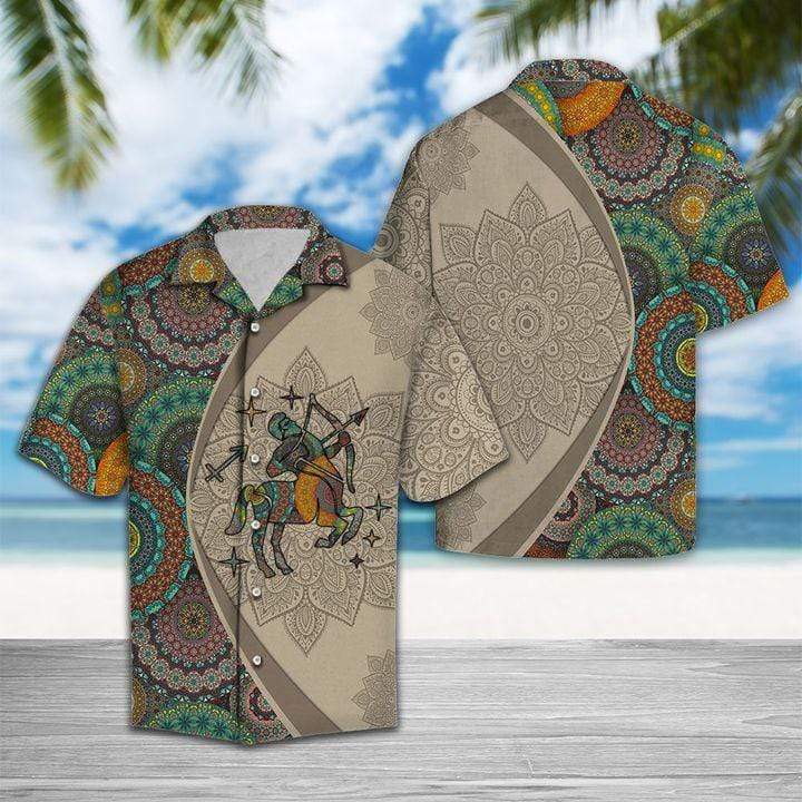 Amazing Sagittarius Mandala Unisex Hawaiian Shirts #DH