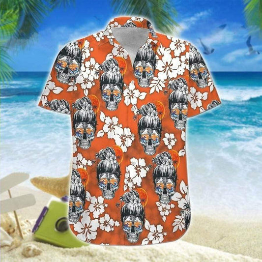 Hawaiian Aloha Shirts Beach Soul Skull