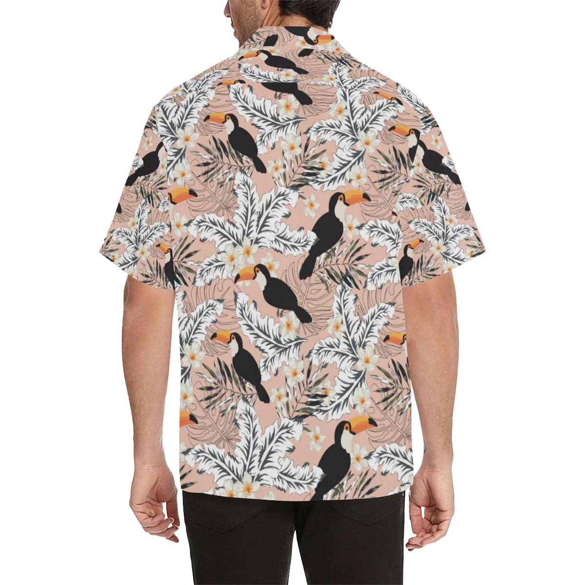 Toucan Theme Pattern Mens All Over Print Hawaiian Shirt