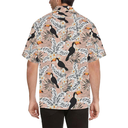 Toucan Theme Pattern Mens All Over Print Hawaiian Shirt