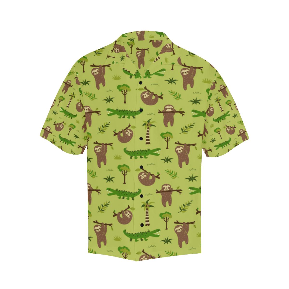 Alligator Pattern Print Design Hawaiian Shirt