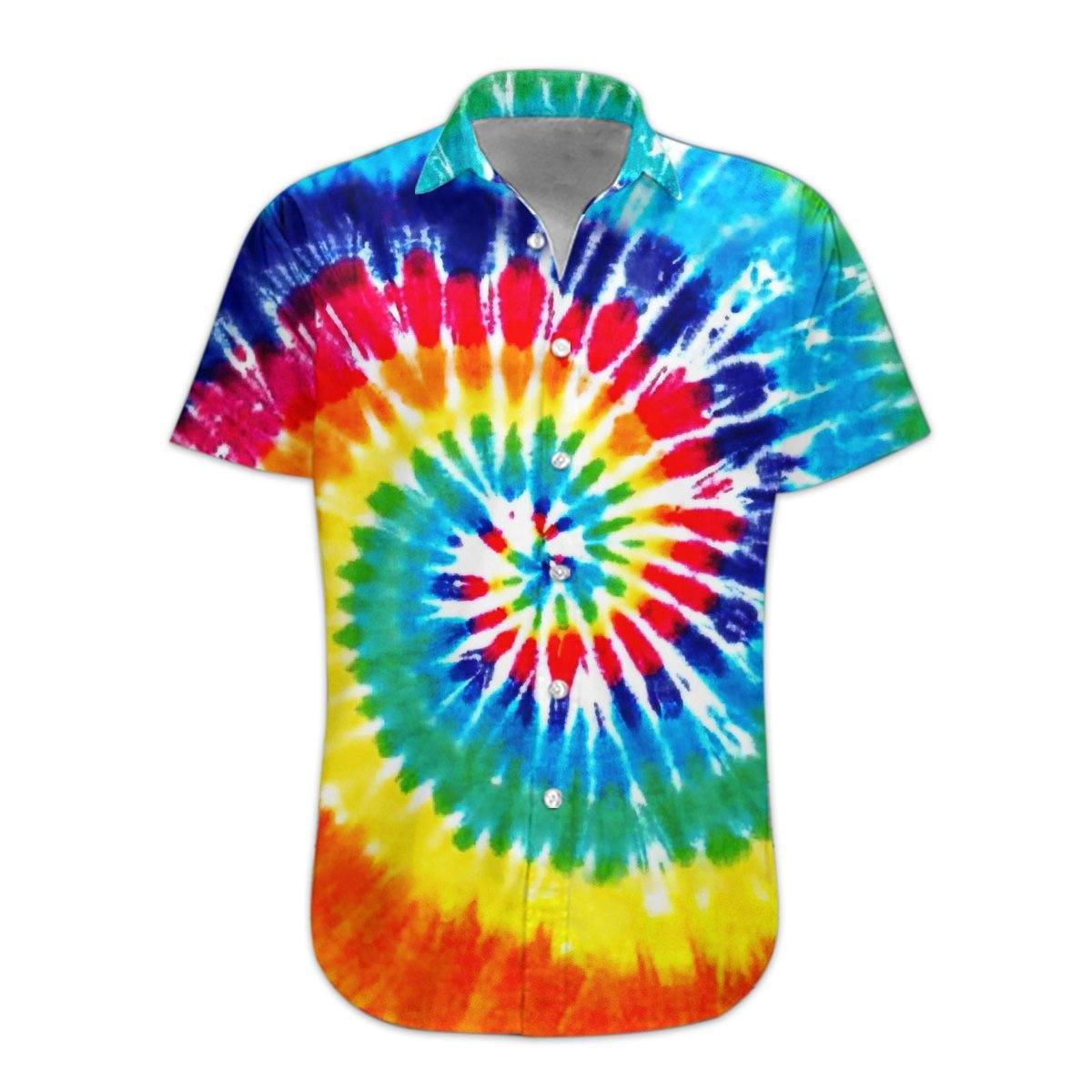  3D Tie Dye Hawaii Shirt