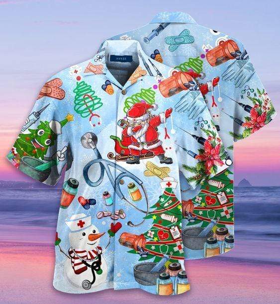 Hawaiian Aloha Shirts Funny Nurse