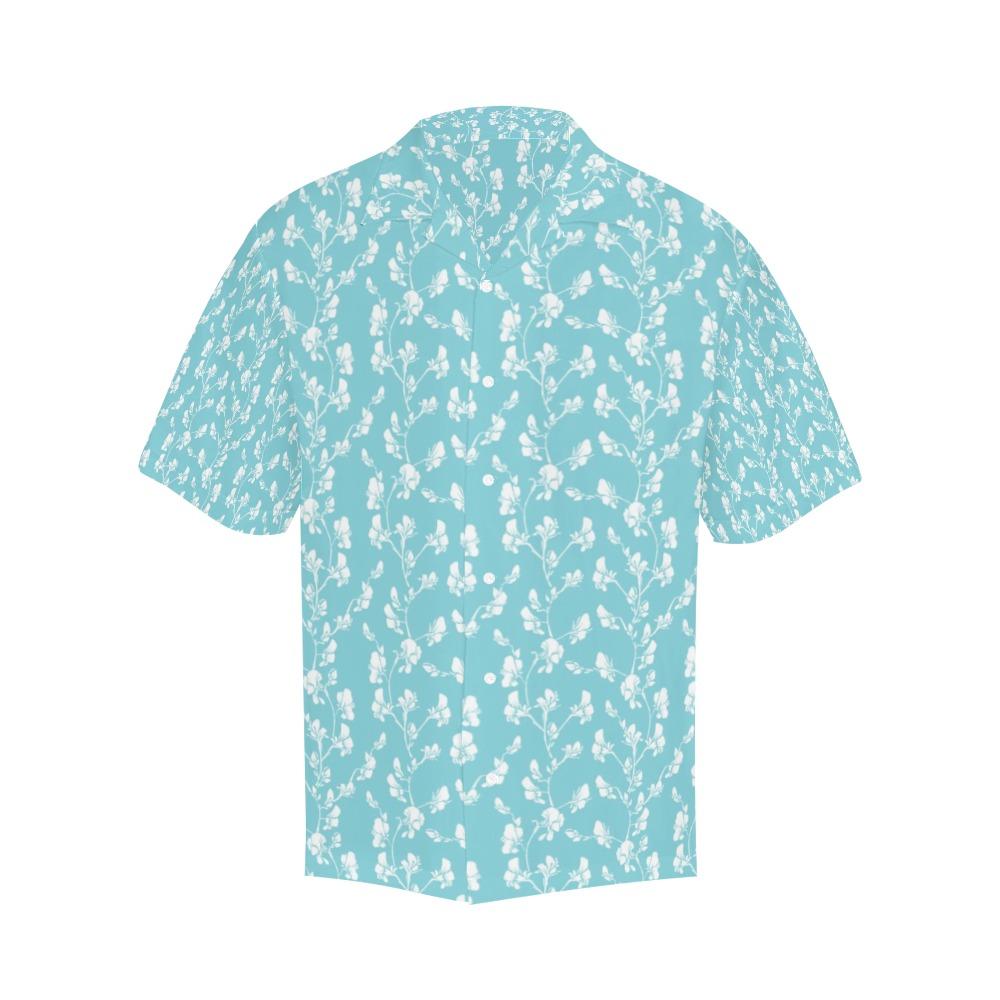 Sweet Pea Print Design Hawaiian Shirt