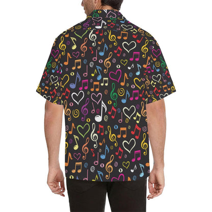 Music Note Pattern Print Design A Hawaiian Shirt