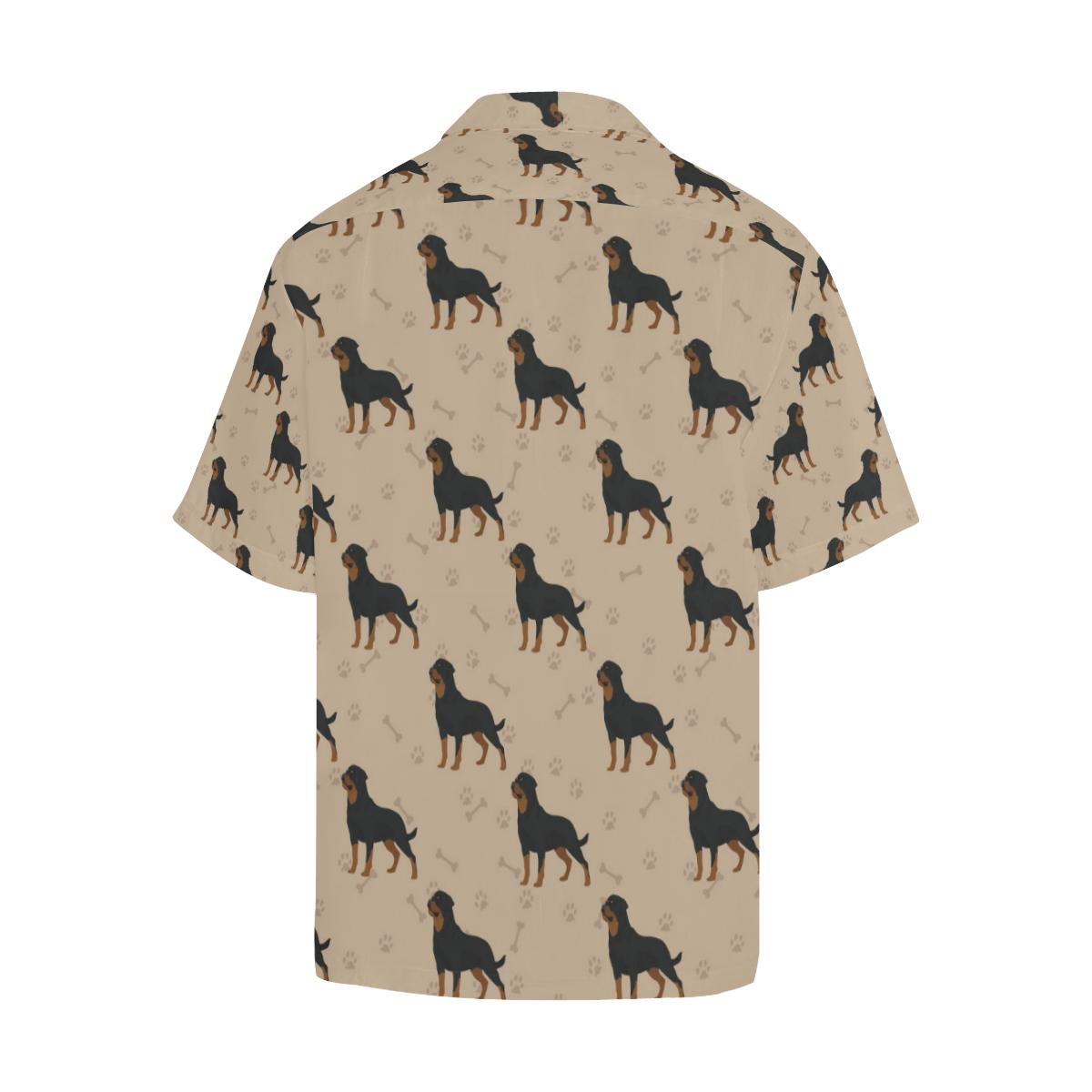 Rottweiler Pattern Print Design A Hawaiian Shirt