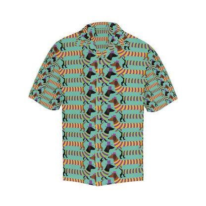 Dachshund Pattern Print Design Hawaiian Shirt