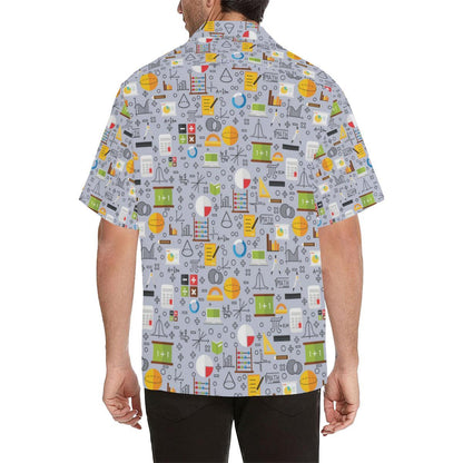 Math Pattern Print Design 04 Mens All Over Hawaiian Shirt