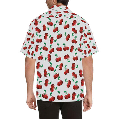 Cherry Pattern Mens All Over Print Hawaiian Shirt