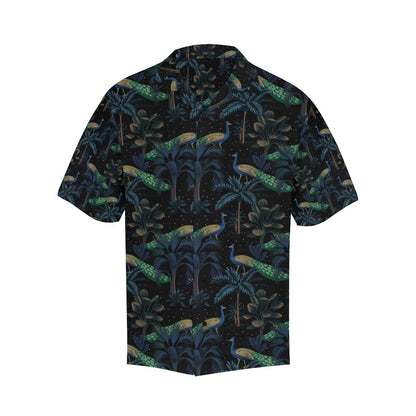 Rainforest Peacock Pattern Print Design A Hawaiian Shirt