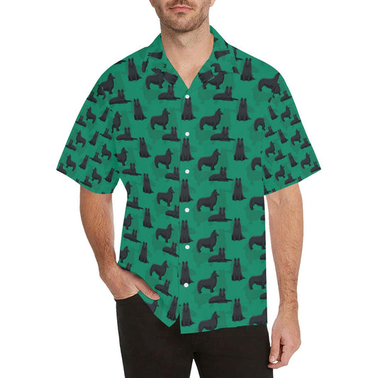 Belgian Sheepdog Pattern Print Design Hawaiian Shirt