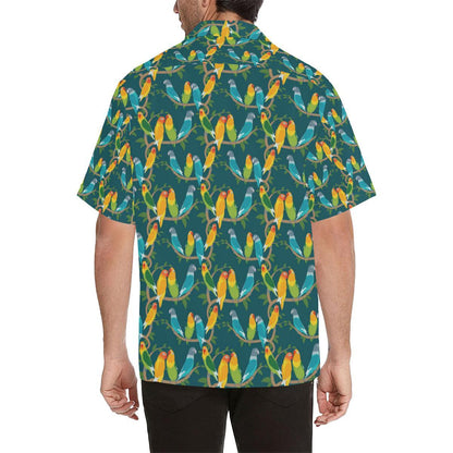 Lovebird Pattern Print Design Hawaiian Shirt