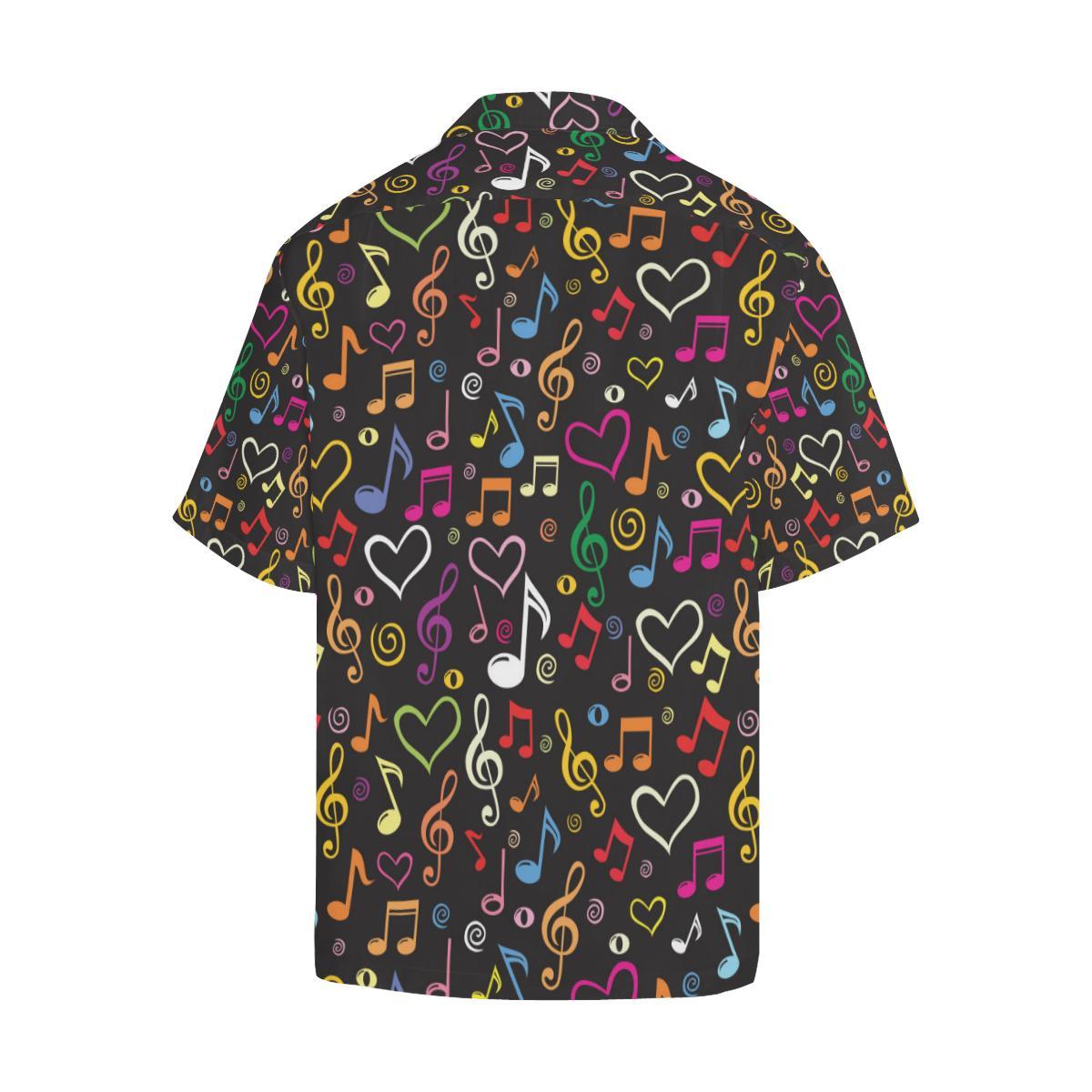 Music Note Pattern Print Design A Hawaiian Shirt