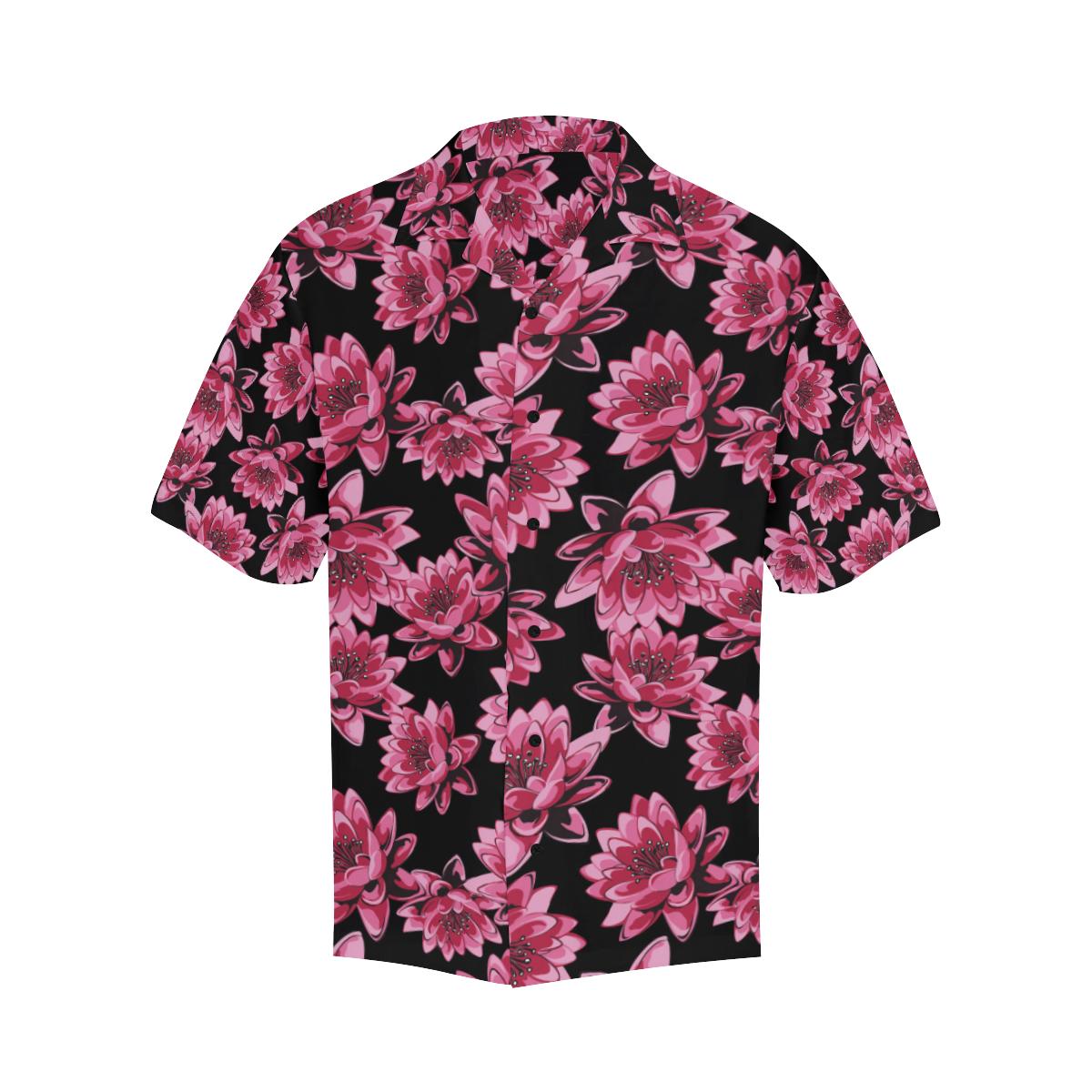 Lotus Pattern Print Design Hawaiian Shirt