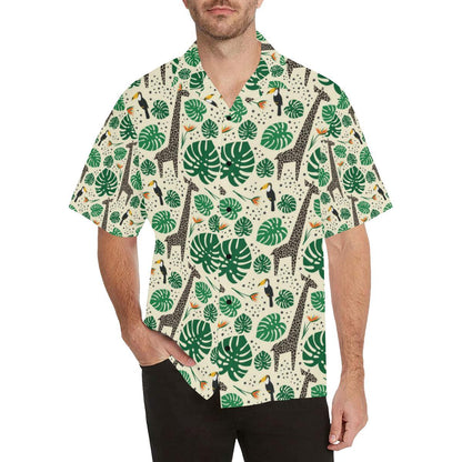 Rainforest Giraffe Pattern Print Design A Hawaiian Shirt