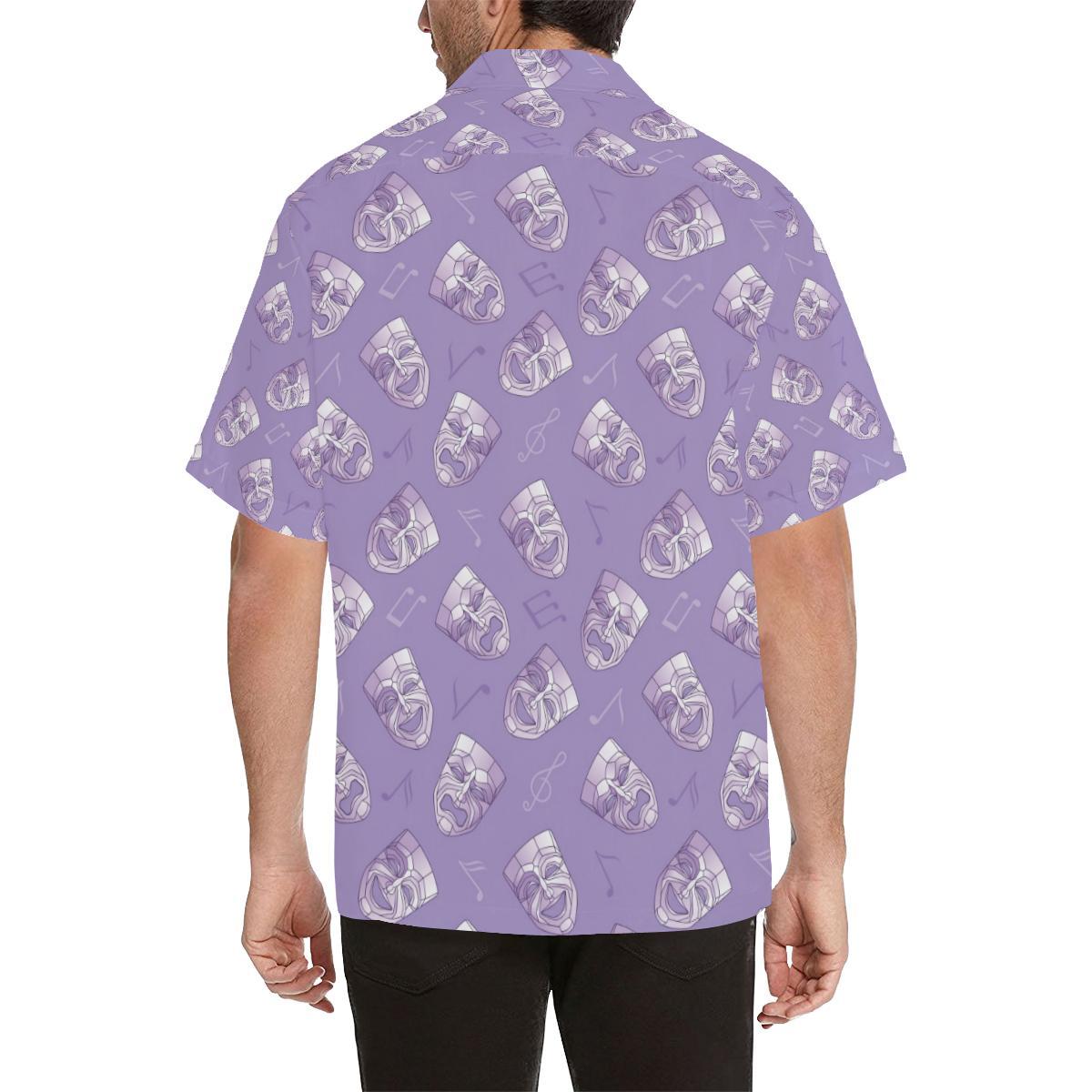 Acting Mask Pattern Print Design Hawaiian Shirt