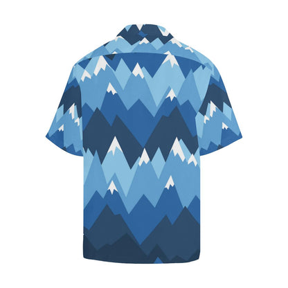 Mountain Pattern Print Design Hawaiian Shirt