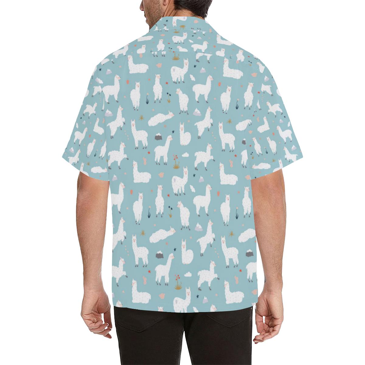 Alpaca Pattern Print Design Hawaiian Shirt