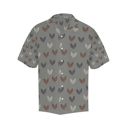 Chicken Pattern Print Design Hawaiian Shirt