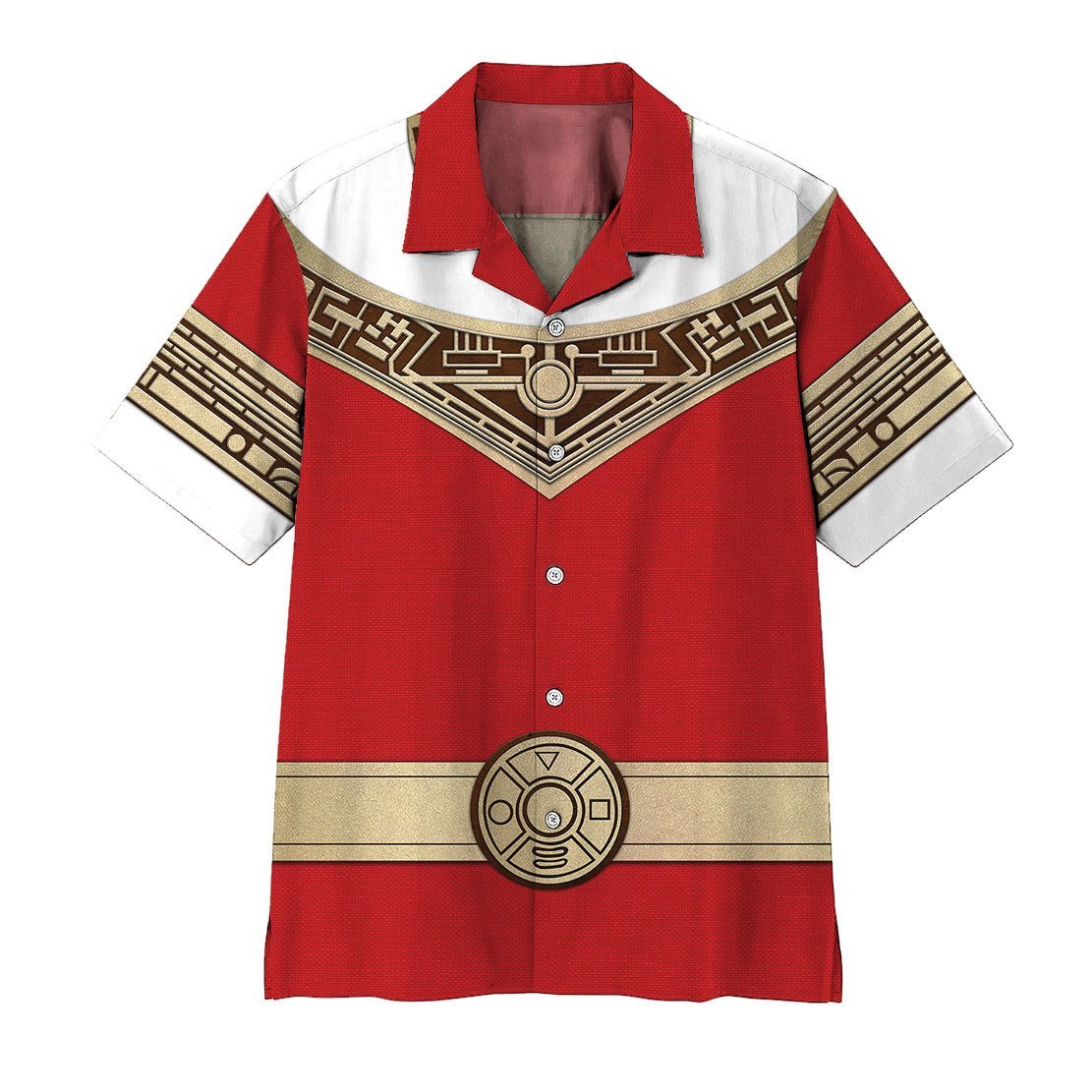  3D Power Ranger Zeo Red Hawaii Shirt